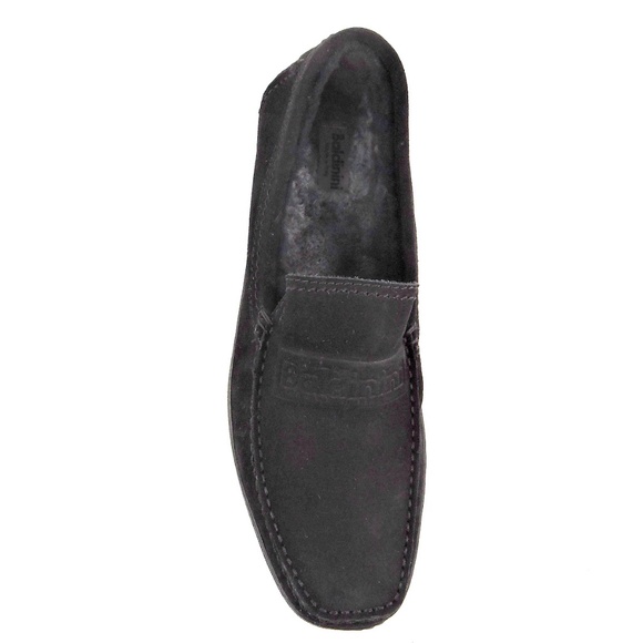 Baldinini??Men\'s Black Suede Winter Loafers 41.5
